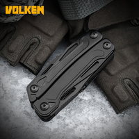 Workpro — couteau multi-fonctions de camping, pinces d'extérieur 13 en 1 en acier inoxydable trempé noir, multi-pliant