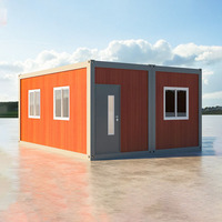 Nouvelle Villa Préfabriquée Portable en Acier, Conteneur Plat, Design Respirant, Style Moderne, Salon, Chambre, Salle de Bain