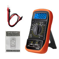 Multimètre numérique portable XL830L avec rétroéclairage LCD, ampèremètre, voltmètre, ohmmètre, testeur de tension AC/DC, multimètre