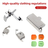 Règle magnétique multifonctionnelle pour machine à coudre industrielle, guide de bordure en forme d'avion, fixation pour coutures plates, grandes et petites tailles