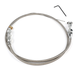 <b>Throttle</b> <b>Cable</b> Kit 36-inch And 24-inch Braided Stainless Steel For Chevrolet 1997-2007 Replacement Repair - Product Image 1
