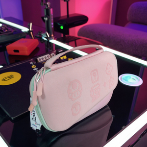 Tùy chỉnh EVA <span class=keywords><strong>Nintendo</strong></span> chuyển đổi 2 vỏ cứng du lịch mang theo bảo vệ xử lý trường hợp màu xanh lá cây sợi carbon - Product Image 2