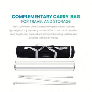 Letrero de Bienvenida de Cumpleaños, Banner Enrollable Retráctil, Soporte para Banner Enrollable, Decoración de Cumpleaños Rosa - Product Image 2