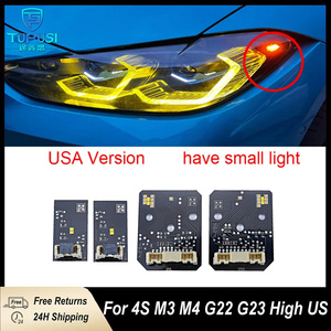 Faro Anteriore Laser Giallo Angel Eyes per BMW M3 M4 G22 G23 G26 G80 G82 G83 420i 430i M440i Luce Diurna in Alluminio allo Xeno - Product Image 6