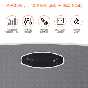 <strong>Vibration</strong> Plate Fitness Platform Exercise Machine Vibrating Lymphatic Drainage Shaking - Product Image 4