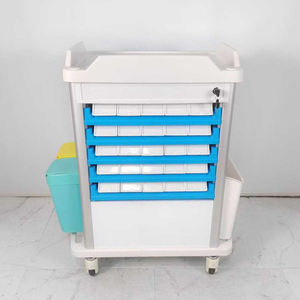 EM-ET111 Ziekenhuis Multifunctionele Nood <span class=keywords><strong>Trolley</strong></span> Kar Medicatie Anesthesie <span class=keywords><strong>Trolley</strong></span> <span class=keywords><strong>Trolley</strong></span> Met Wielen - Product Image 4