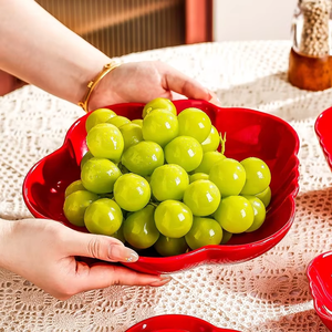 Wholesaler High Quality Ceramic Tomato Plate Ceramic Fruit Plate, Red Plate for Tableware, Dishwasher and <b>Microwave</b> - Product Image 2