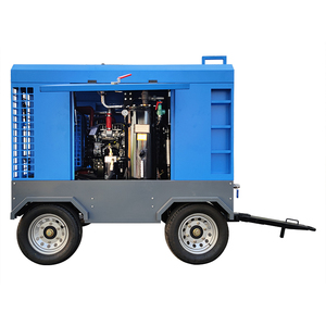 Compresseur d'air portable pour la construction, entraîné par un moteur diesel, 185 CFM 375 CFM, pour la démolition de béton avec <span class=keywords><strong>marteau</strong></span>-<span class=keywords><strong>piqueur</strong></span> - Product Image 5