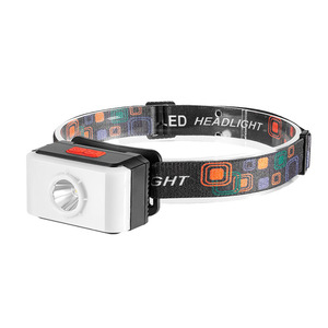 ไฟฉายคาดศีรษะ LED แบบชาร์จไฟได้ ตัวเครื่องพลาสติก แสงสีขาว สำหรับกิจกรรมกลางแจ้ง แคมป์ปิ้ง ทำงาน พร้อมตะขอแม่เหล็ก ชาร์จผ่าน USB - Product Image 4