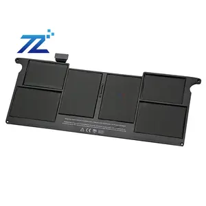 2010 tahun 11-inci A1370 MackBook laptop baterai asli model kualitas kobalt murni hitam A1375