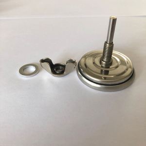 Thermomètre à cadran en acier inoxydable 50-550°C pour barbecue, fumoir, grill et four domestique - Product Image 6