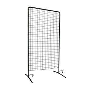 Xoay thép hiển thị lưới Bảng điều khiển lưới dây gridwall dây kim loại <span class=keywords><strong>Rack</strong></span> 3-bảng điều khiển thiết lập với 50x50mm lưới grey 3-năm bảo hành - Product Image 1