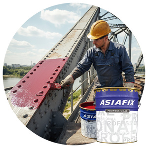 Apprêt <span class=keywords><strong>alkyde</strong></span> antirouille à séchage rapide - Séchage complet en 4 à 6 heures - Réparation d'urgence pour tuyaux métalliques, peinture d'appareils anciens, structure en acier - Product Image 6