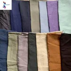 Shaoxing Batch Yarn Stock Fabric Woven Plain 100 Linen In Shaoxing Ready Goods Stock Fabric