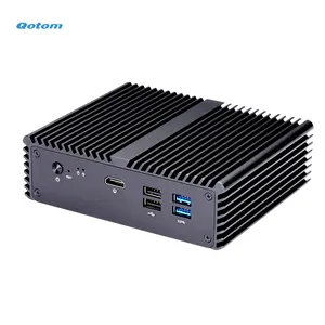 5 LAN มินิพีซี Q750G5 J4125 โปรเซสเซอร์ Quad Core 2.0 GHz ไฟร์วอลล์เราเตอร์บ้านแบบไร้พัดลม