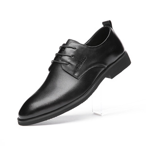 Men's Breathable Fashionable Genuine Leather Lace-Up Camouflage Waterproof Business Formal Flat Casual Outdoor <b>Height</b> <b>Increasing</b> - Product Image 5