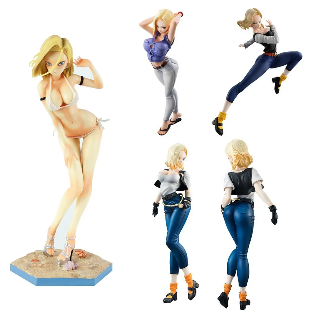 Bdz Beeldje Actie Figuur Son Goku Android 18 Lazuli Bdz Super Speelgoed Modle 20Cm 8Inch Pvc Figma Beeldje