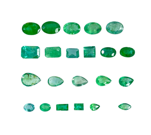 Émeraude zambienne 100% naturelle, 3x4-6x4mm, formes mélangées, couleur verte, pierres précieuses en vrac pour la fabrication de bijoux, meilleur prix - Product Image 1
