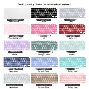 Protecteur de <span class=keywords><strong>clavier</strong></span> <span class=keywords><strong>universel</strong></span> en <span class=keywords><strong>silicone</strong></span> TPU pour MacBook Air M1 M2 M3 M4 Pro, anti-poussière et étanche - Product Image 3