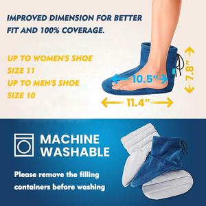 Zapatillas calefactoras para <span class=keywords><strong>microondas</strong></span>, calentador de <span class=keywords><strong>pies</strong></span>, botas calefactables, almohadillas calefactoras portátiles para <span class=keywords><strong>pies</strong></span>, <span class=keywords><strong>microondas</strong></span> - Product Image 2