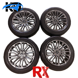 جنوط عجلات فولاذية جديدة أصلية 235155R20 أمامية وخلفية بلون فضي داكن مقاس 20 بوصة لسيارات لكزس RX350 وRX350L وRX450H وRX450HL - Product Image 1