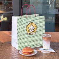 Sacs d'emballage alimentaire en kraft écologiques et recyclables avec logo personnalisé pour la livraison, restaurant Singapour