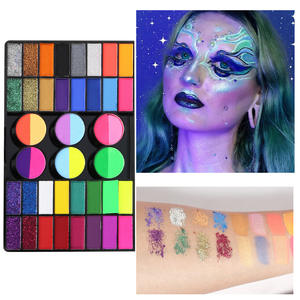 Cross-Border 44-Color No tóxico Acuarela Soluble en agua <span class=keywords><strong>Pintura</strong></span> facial Uso moderno <span class=keywords><strong>para</strong></span> adultos Halloween Navidad Escenario <span class=keywords><strong>Pintura</strong></span> corporal - Product Image 2