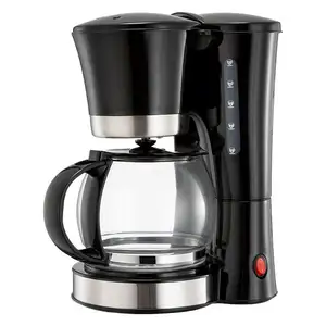 High quality 1.2l big capacity water filter coffee machine with heater