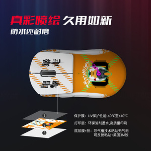 Coque de souris de jeu à couverture complète, antidérapante, mate, design Gundam pour Logitech G Pro Wireless - Product Image 4
