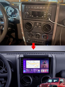 Radio de coche Android13 para <span class=keywords><strong>Jeep</strong></span> <span class=keywords><strong>Wrangler</strong></span> <span class=keywords><strong>Unlimited</strong></span> 3 JK 2008 2009 <span class=keywords><strong>2010</strong></span> navegación GPS reproductor de vídeo Multimedia estéreo Carplay Auto - Product Image 3
