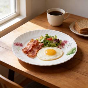 Vajilla y Platos Desechables Ecológicos <span class=keywords><strong>de</strong></span> Vidrio Opal para Restaurantes, Estilo Minimalista para Fiestas - Product Image 1