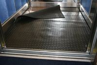 Tapis de sol en caoutchouc nickel pièce de monnaie pour fourgonnettes et remorques