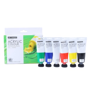 Ensemble de peinture acrylique non toxique, pigment riche et crémeux, séchage rapide, imperméable, kit de peinture acrylique pour artistes et étudiants, vente en gros - Product Image 1