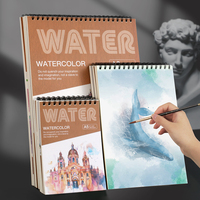 24 feuilles 180gsm 100% coton tampon aquarelle papier aquarelle sans acide reliure spirale peinture dessin papier aquarelle livre
