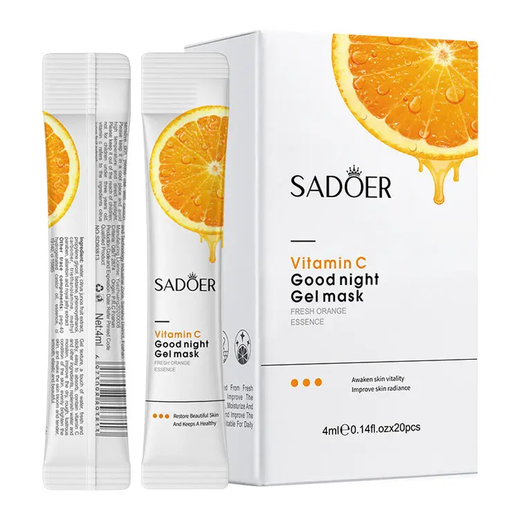 Saoer – masque Facial éclaircissant pour la peau sans vitamine C, Film anti-gel raffermissant, masque de sommeil