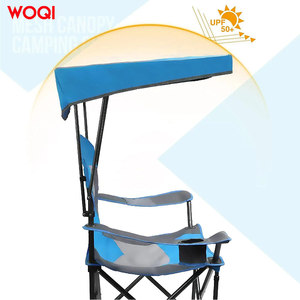 Silla de Camping Plegable Portátil Woqi con Toldo, Silla de Playa Azul Cielo, 53.1 Pulgadas de Altura - Product Image 5