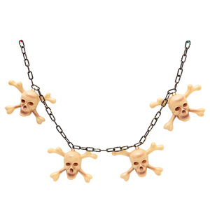 Colgante Largo de Plástico con Calavera Cruzada para Halloween, Festival de Fantasmas, Casa Embrujada, Sala de <span class=keywords><strong>Escape</strong></span>, Accesorio Decorativo - Product Image 6