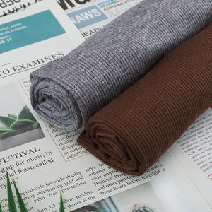 Material Tricotado NTR Soft Stretch Rib com Sensação de Cashmere Imitado 280-300g Tecido de Alta Elasticidade para Calças Roupas Externas Vestuário para Animais de Estimação - Product Image 3