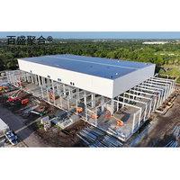 Bâtiment métallique préfabriqué à construction rapide, structure en acier, couverture de hangar industriel isolée pour plans d'atelier