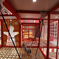 Équipement de parc d'aventure sportif commercial intérieur personnalisé pour enfants, aire de jeux en mousse pour école et centre commercial