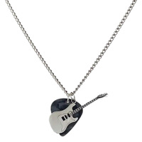 Collier plectre de guitare Punk Rock pour Hommes et Femmes, Pendentif Hip Hop pour Couple, Design Unique, Bijoux Assortis Tendance pour Bar et Soirée, Vente en Gros