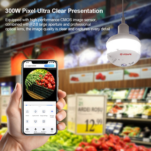 Vesafe V380 PRO Bombilla Reflectora HD PTZ Inalámbrica de 3MP con <span class=keywords><strong>Sensor</strong></span> CMOS de Visión Nocturna para Cámaras de Vigilancia de Seguridad del Hogar - Product Image 2
