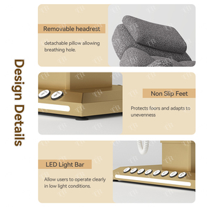 Camilla Reclinable Moderna Turri de 3 Motores con Ajuste de Altura/Respaldo/Piernas para Uso en Salón de Belleza y <span class=keywords><strong>Spa</strong></span> - Product Image 5