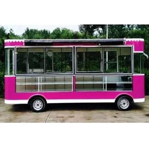 Camion de nourriture électrique, vente en gros, fabriqué en chine, bon marché pour l'extérieur, chien chaud, avec cuisine