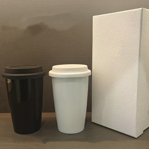 Luxury Sublimation White Porcelain <b>Mug</b>, <b>Double</b> <b>Wall</b> Drinkware, Keep Drinks Hot/Cold <b>Mug</b> for Coffee Tea Beverage - Product Image 1