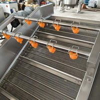 Industriële belwasmachine voor bladgroenten, fruit, garnalen en visverwerkingsfabrieken
