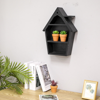 Étagère en bois de style gothique BSCI pour figurines d'horreur, décoration de maison noire, étagère murale ou étagère de table