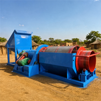 Installation de lavage portable pour l'extraction d'or - Trommel mobile de lavage d'or alluvionnaire à haute récupération (5-100 TPH, à vendre)