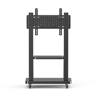 DBTC802B Soporte de TV LED móvil negro Soporte de carro de TV móvil de acero para TV de plasma de 75 pulgadas para uso en la Oficina y la sala de estar