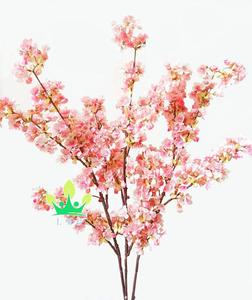 Arbre à fleurs artificiel en cerisier en fleurs en PP écologique avec couleur personnalisée pour la décoration de mariage, de fête, de maison et d'hôtel - Product Image 1